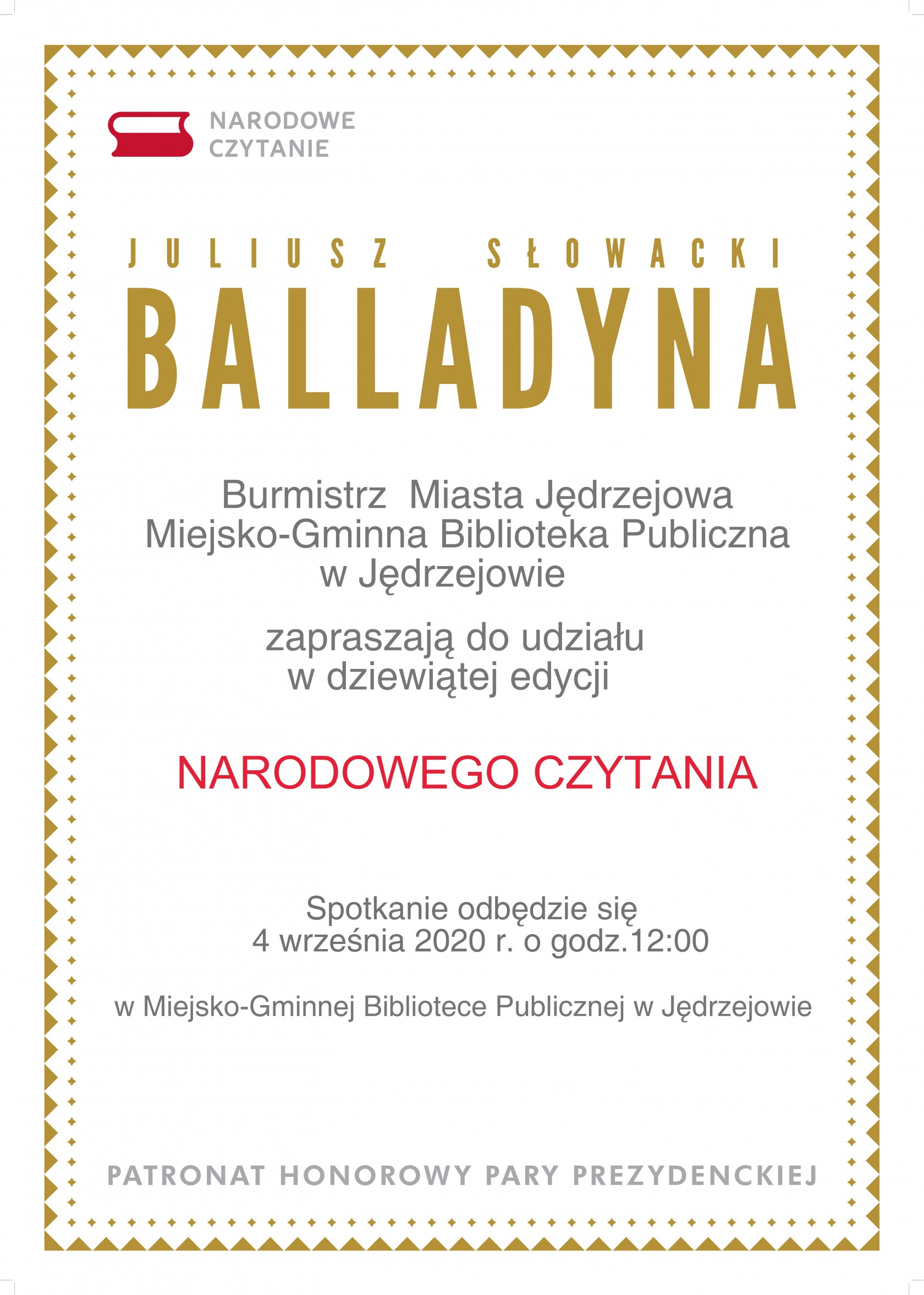 Narodowe  Czytanie 2020