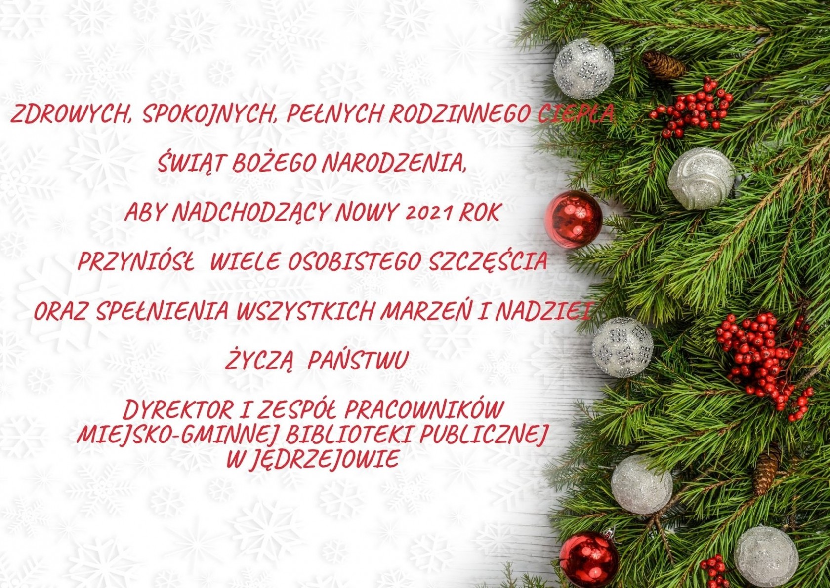 Życzenia świąteczne