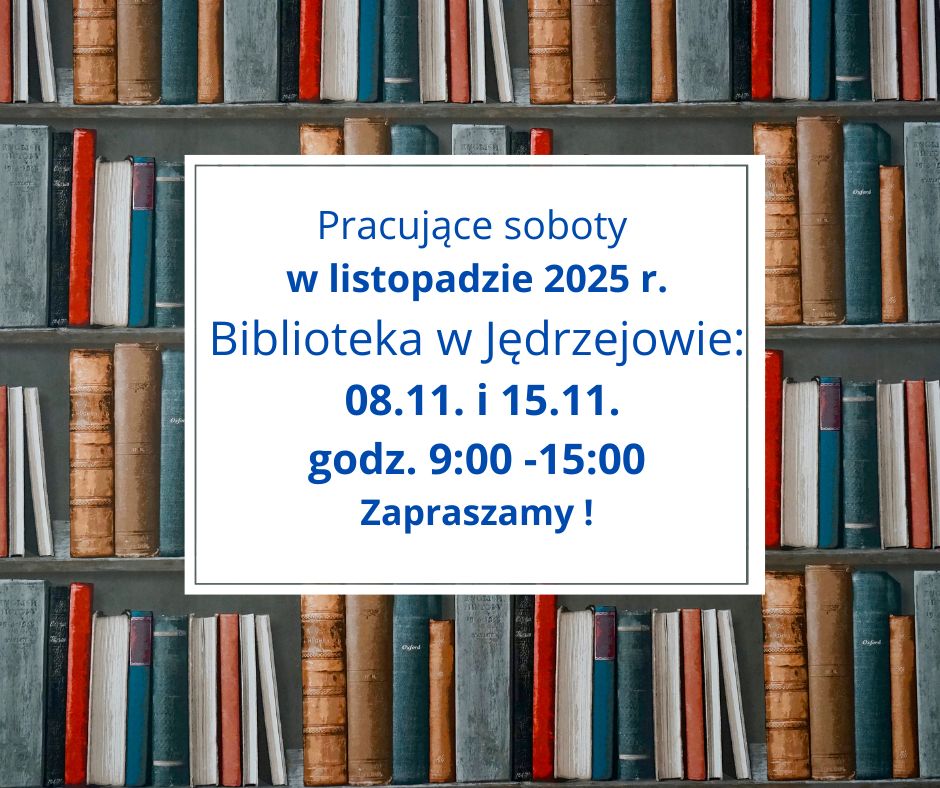 Biblioteka otwarta w dwie listopadowe soboty