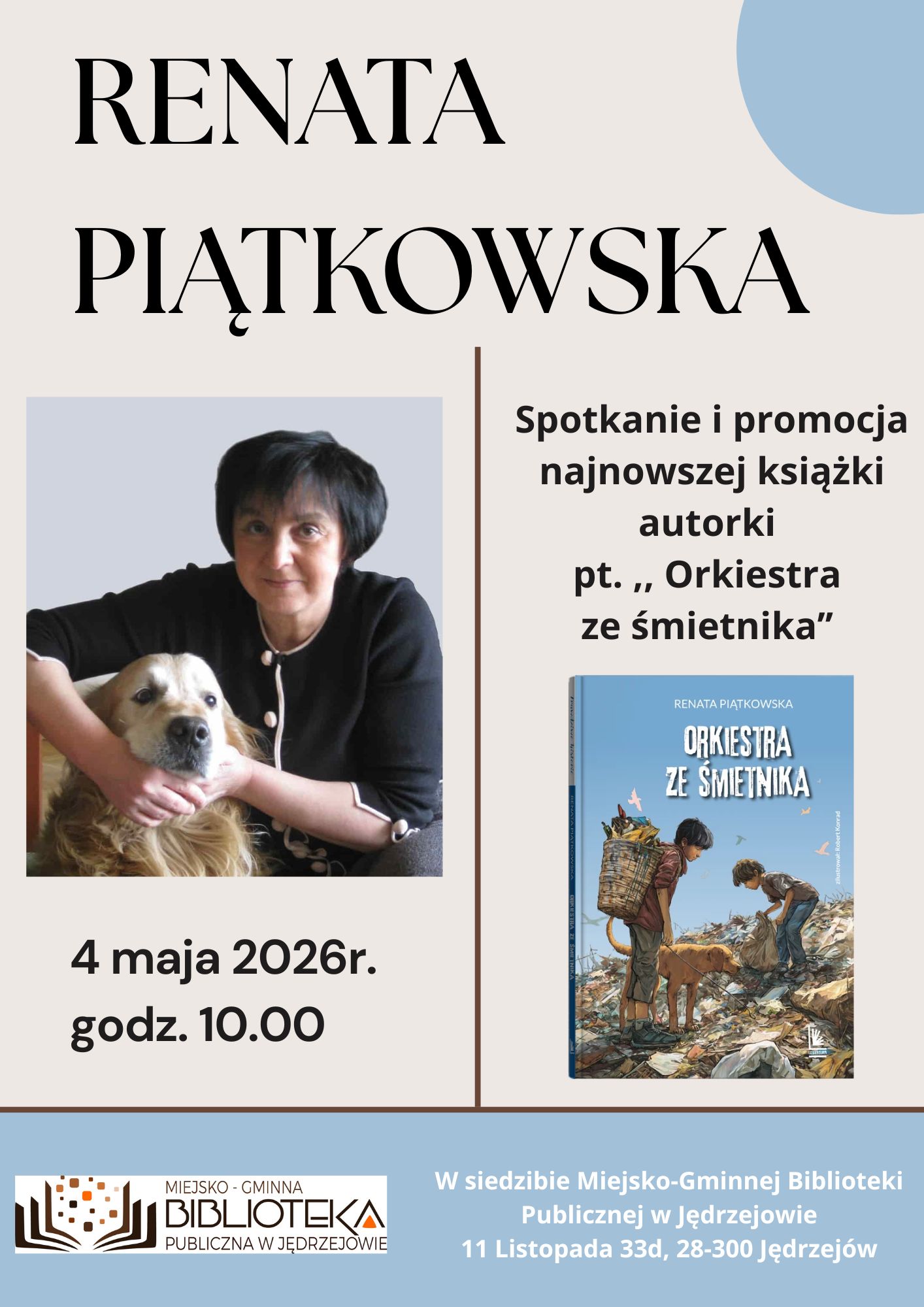 Spotkanie autorskie z Renatą Piątkowską