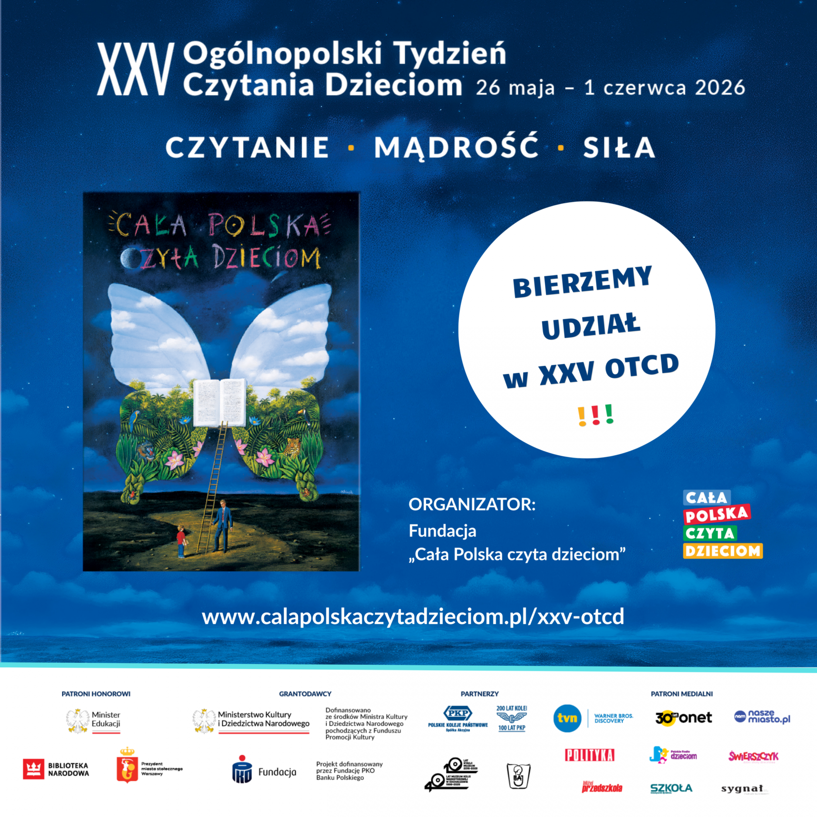 Jubileuszowy XXV Ogólnopolski Tydzień Czytania Dzieciom 