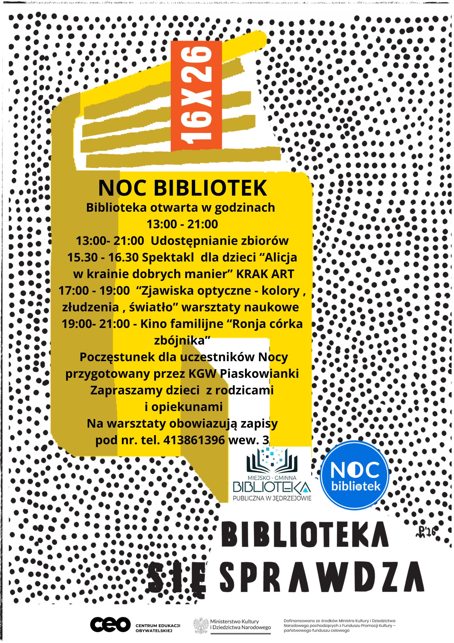 Noc Bibliotek 2026 – Biblioteka (się) sprawdza!