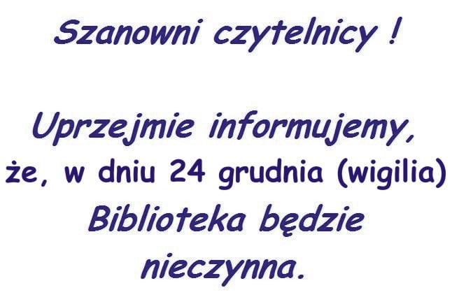 Biblioteka nieczynna